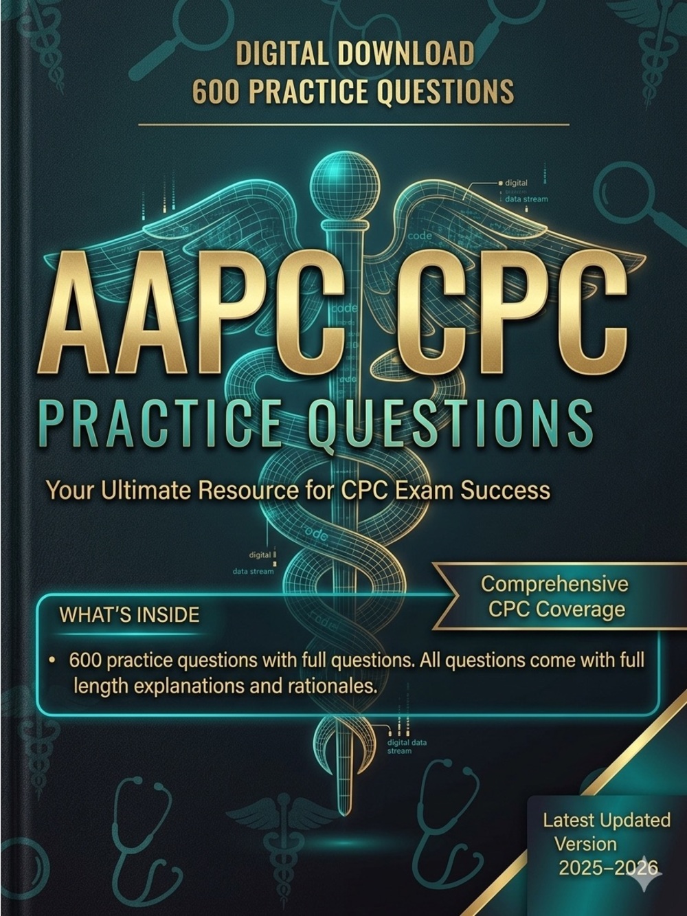 AAPC CPC Exam Practice Questions 600 Questions with Explanations 2026